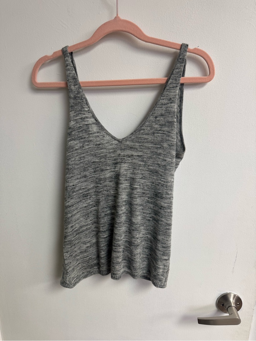 lululemon athletica Heather Gray V-Neck Tank